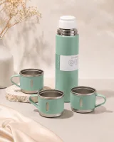 Thermos Inox 500ml + 3 verres ☕ Ton café/thé chaud jusqu'à 12h 5