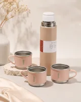 Thermos Inox 500ml + 3 verres ☕ Ton café/thé chaud jusqu'à 12h 4