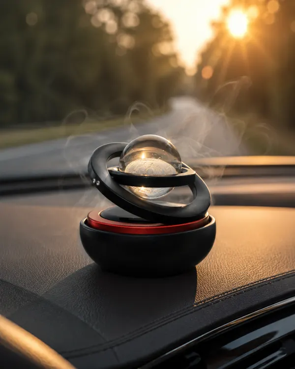 Orbital Scent 🌐 Diffuseur boule solaire — parfum & déco pour ta voiture